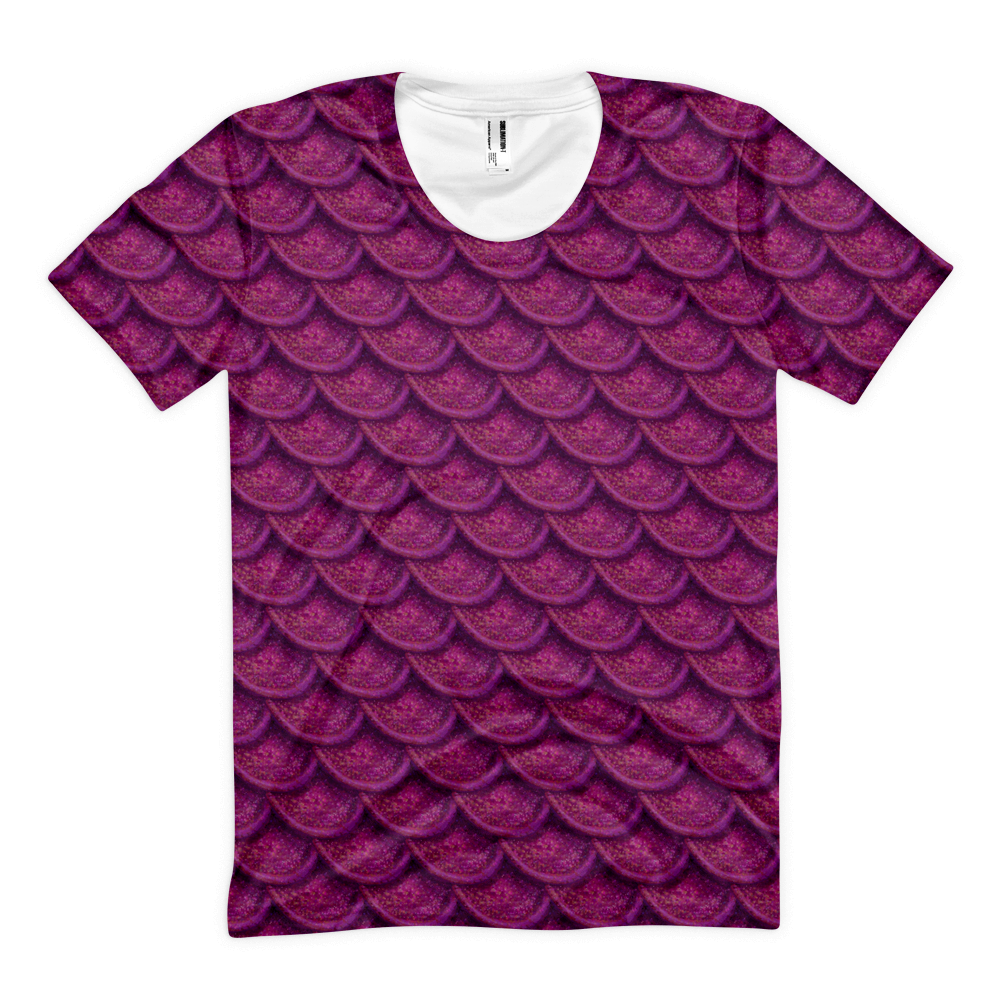 Pink Mermaid Scales Women's Tee